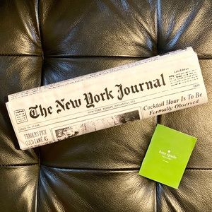 NWT Kate Spade Newspaper Clutch Bag RARE